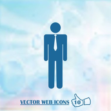 İşadamı avatar profil resmi. adam kafa simgesi