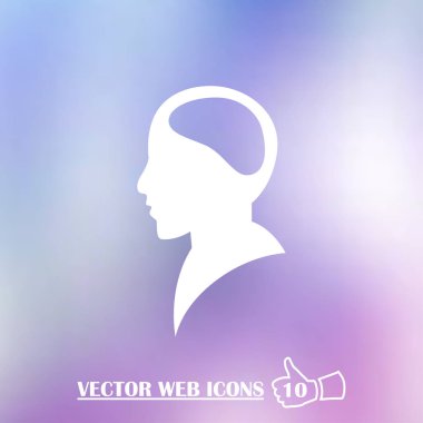 İşadamı avatar profil resmi. adam kafa simgesi