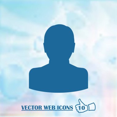 İşadamı avatar profil resmi. adam kafa simgesi