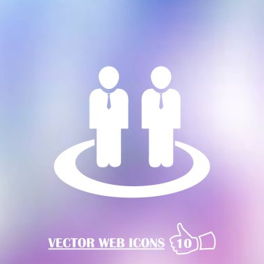 insanlar vektör web simgesi