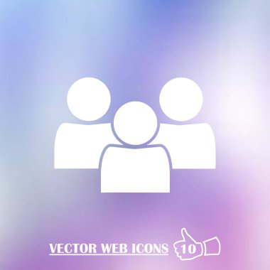 insanlar vektör web simgesi
