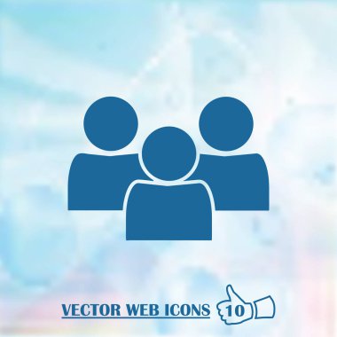insanlar vektör web simgesi