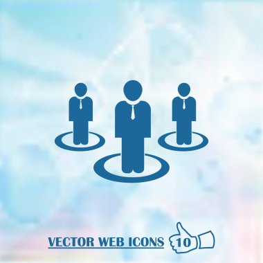 insanlar vektör web simgesi