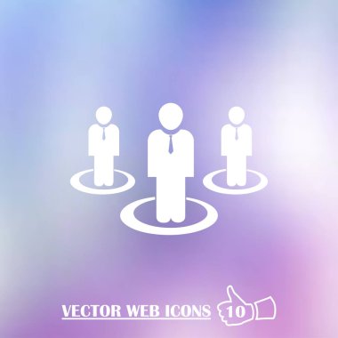 insanlar vektör web simgesi