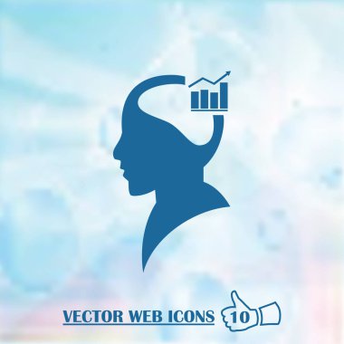 Vektör beyin çalışma Infographic. İnsan kafa diyagramı şablonu