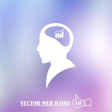 Vektör beyin çalışma Infographic. İnsan kafa diyagramı şablonu