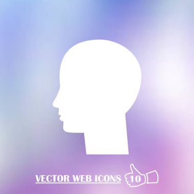 İşadamı avatar profil resmi. adam kafa simgesi