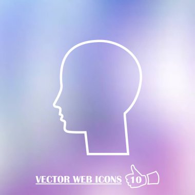 İşadamı avatar profil resmi. adam kafa simgesi