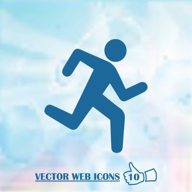 Çalışan adam siluet web simgesi