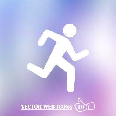 Çalışan adam siluet web simgesi