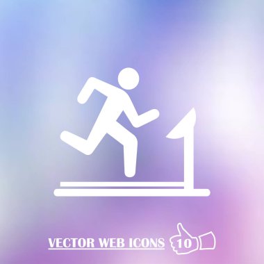 Çalışan adam siluet web simgesi