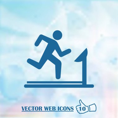 Çalışan adam siluet web simgesi