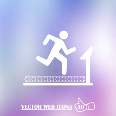 Çalışan adam siluet web simgesi