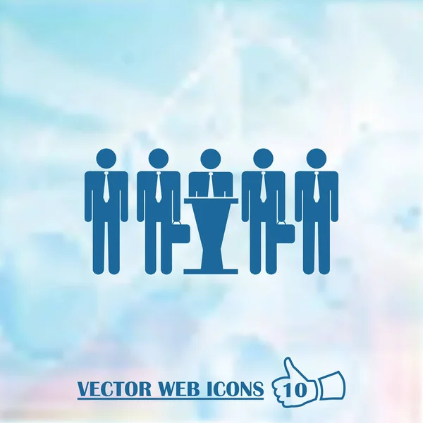 People vector web icon — Stock Vector