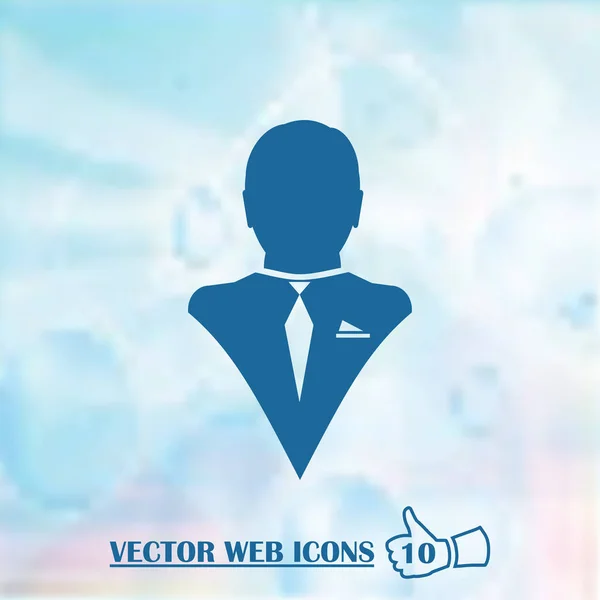 Geschäftsmann Avatar Profilbild. Mann-Kopf-Symbol — Stockvektor