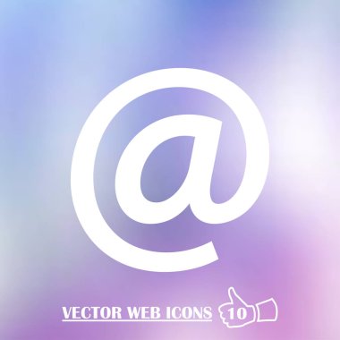 Vektör e- posta ağı Simgesi