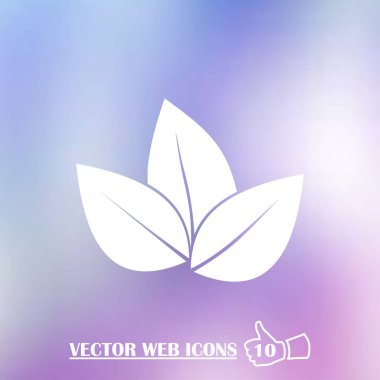 Yaprak web vektör simgesi