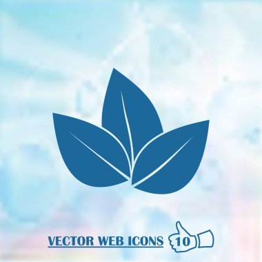 Yaprak web vektör simgesi