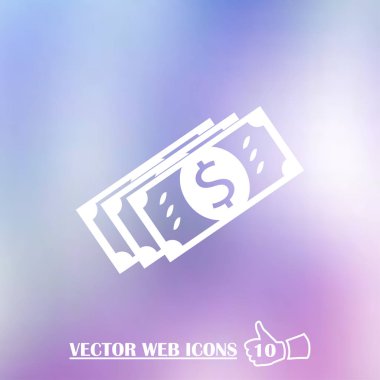 Para web simgesi. vektör