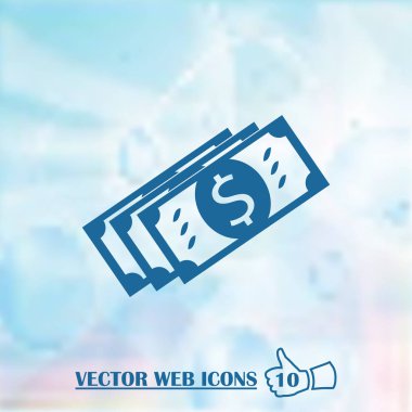Para web simgesi. vektör