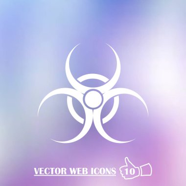 Vektör biyo tehlike simgesi