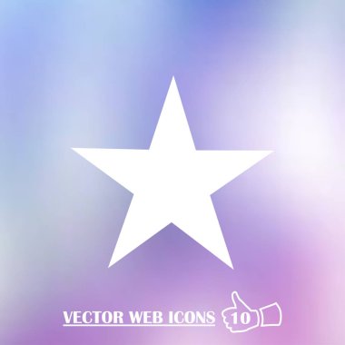 Klasik simge vektör yıldız.