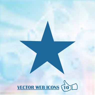 Klasik simge vektör yıldız.