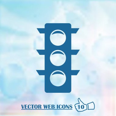 Vektör trafik ışığı simgesi.
