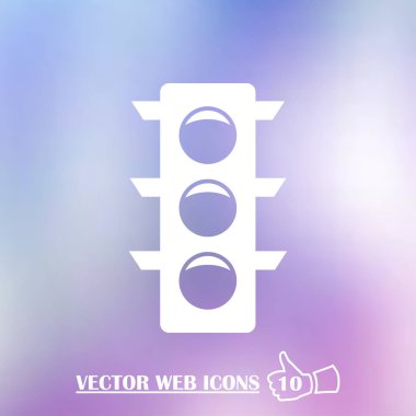 Vektör trafik ışığı simgesi.