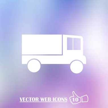 Vektör van web simgesi