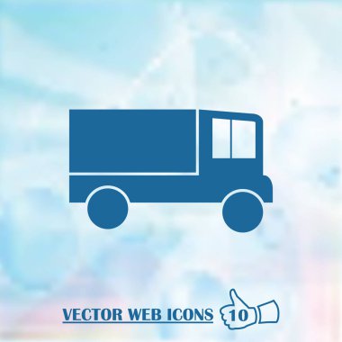 Vektör van web simgesi