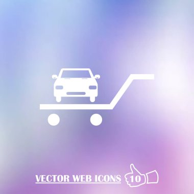 vektör araba web simgesi