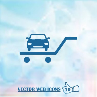 vektör araba web simgesi