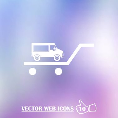 vektör araba web simgesi