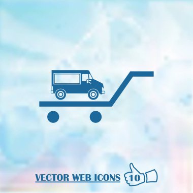 vektör araba web simgesi