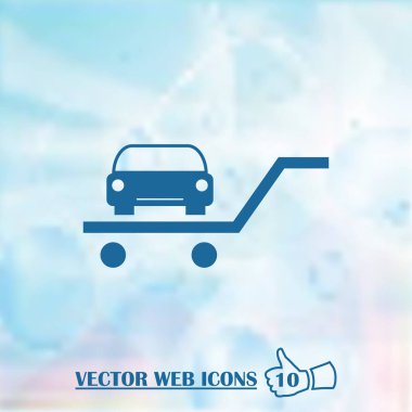 vektör araba web simgesi