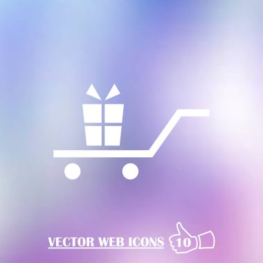 Hediye, hediye, Giftbox izole düz Web telefon simgesi