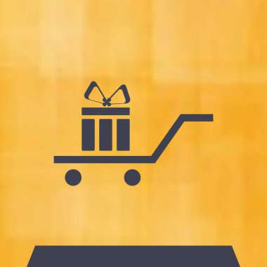 Hediye, hediye, Giftbox izole düz Web telefon simgesi