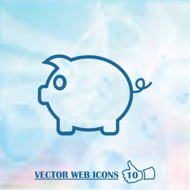 Kumbara simge vektör. Eps10