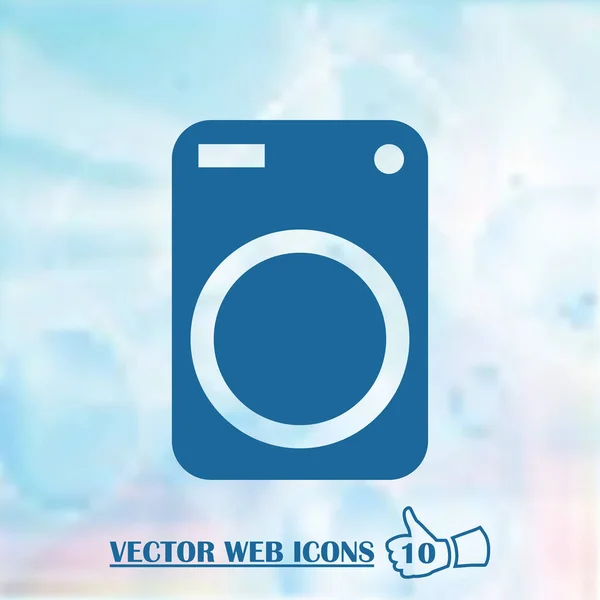 Waschmaschine Web-Ikone — Stockvektor