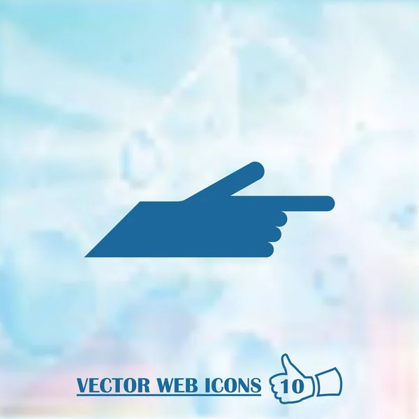 Значок вектора, большой палец, значок большого пальца . — стоковый вектор