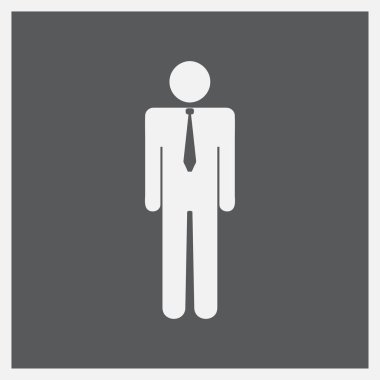 İşadamı avatar profil resmi. adam web simgesi