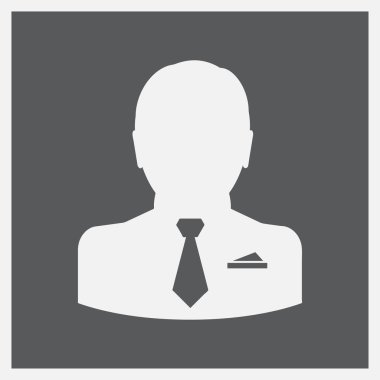 İşadamı avatar profil resmi. adam web simgesi