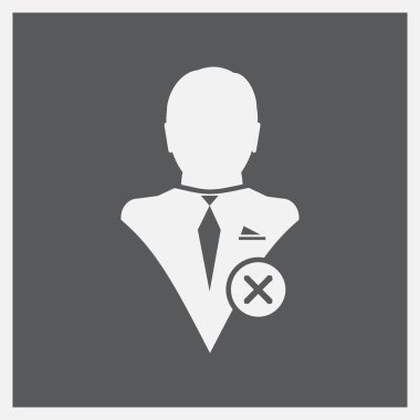 Profil, üye, kullanıcı, kişi, hesap Kaldır, Sil, vektör, düz, sembol