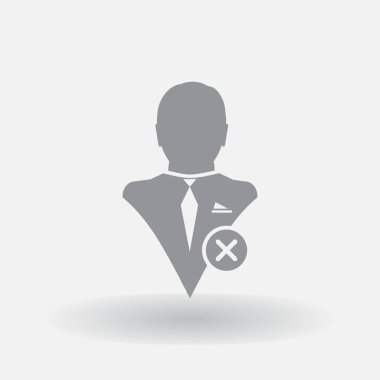 Profil, üye, kullanıcı, kişi, hesap Kaldır, Sil, vektör, düz, sembol