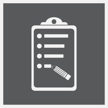 Trendy düz stilde Panosu simgesi. Vektör çizim, Eps10.