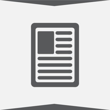 Trendy düz stilde Panosu simgesi. Vektör çizim, Eps10.