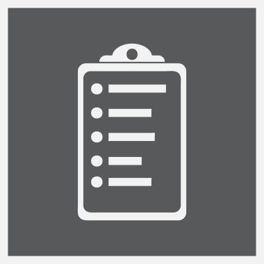 Trendy düz stilde Panosu simgesi. Vektör çizim, Eps10.