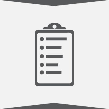 Trendy düz stilde Panosu simgesi. Vektör çizim, Eps10.