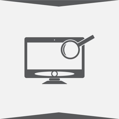 Monitör cam kutsal kişilerin resmi. Ekran simgesini.
